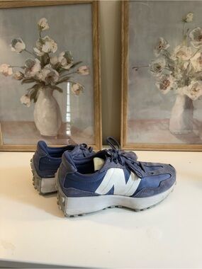 New Balance Lavender Mesh Sneakers with White Accent